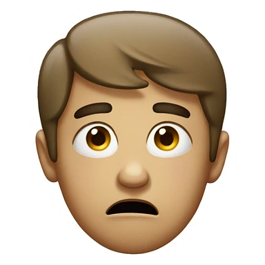 Confused crying sticker