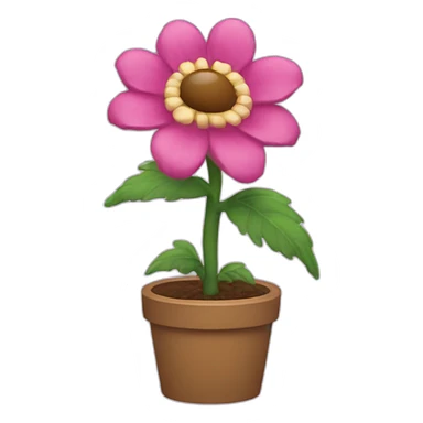Dino-flower sticker