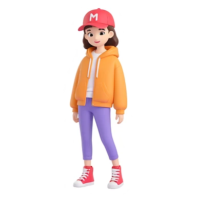fashionable clothes sticker