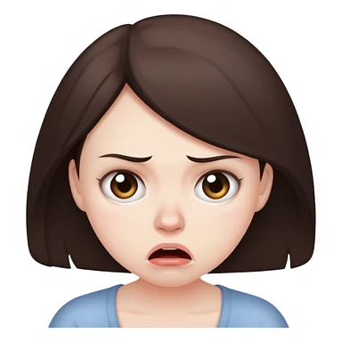 Depressed Brunette with Postpartum rage sticker