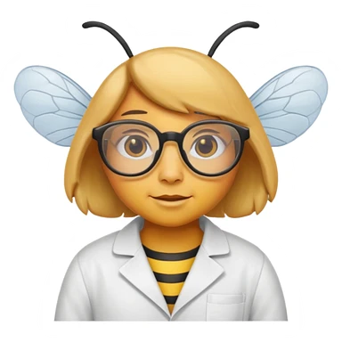 bee who's a scientist sticker
