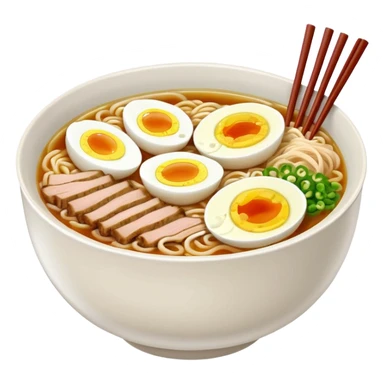 뚜껑이 열리고 안쪽의 라면이 보이게 sticker