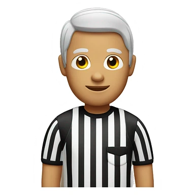 Referee in stripy top sticker