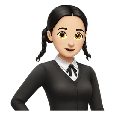 Wednesday-Adams-dancing sticker
