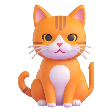 playful cat sticker