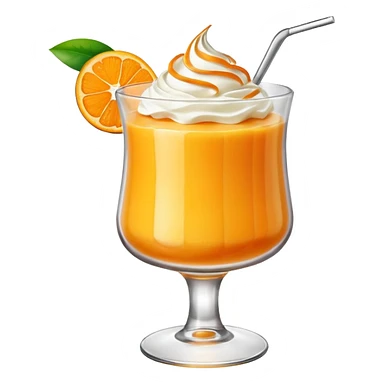 mango pudding in fancy glass sticker