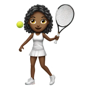 tennis girl  sticker
