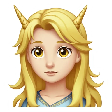 yellowish alicorn, golden eyes, straw-colored hair, haughty gaze sticker