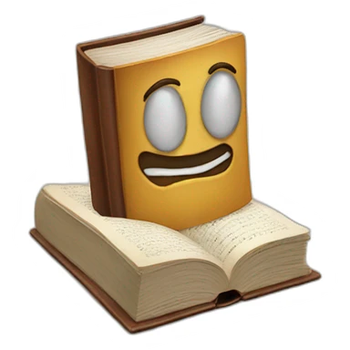 book on the head sticker
