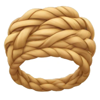 hair braid in the form of a ring  sticker