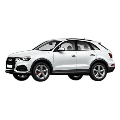 audi q3 noire sticker
