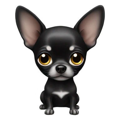 Little black chihuahua  sticker