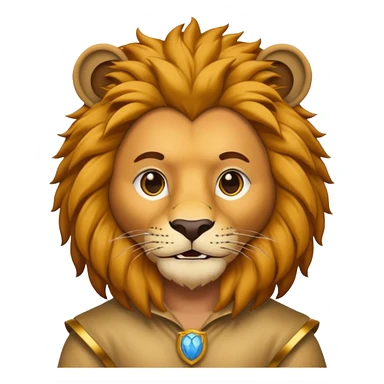 man in lion  costume  sticker