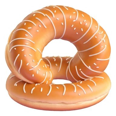 simit sliced in half, showing soft inside sticker