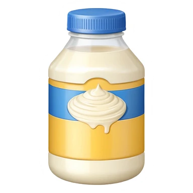 mayonnaise bottle sticker