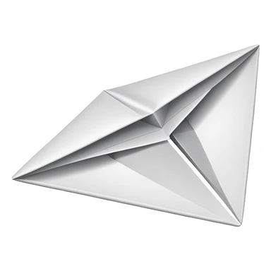 white paper airplane flying sticker
