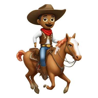 ￼Cowboy riding a shrimp sticker