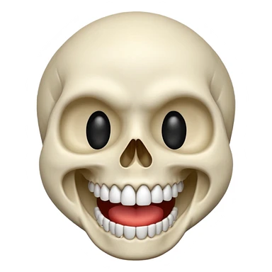 Open mouth skull emoji sticker