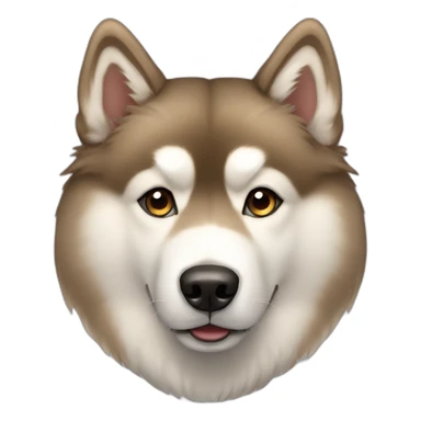 Light Brown malamute sticker
