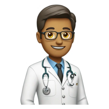 A doctor with money sticker