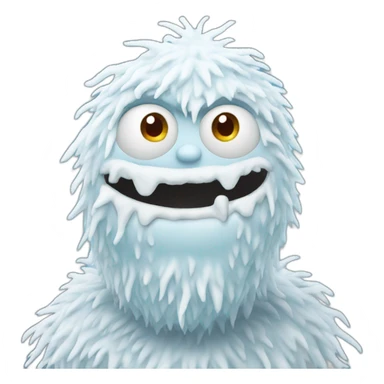 Snow monster sticker