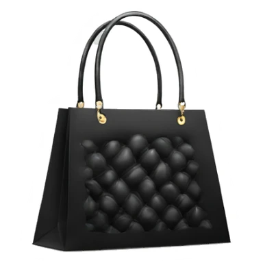 Luxury shopping bag black elegant  sticker