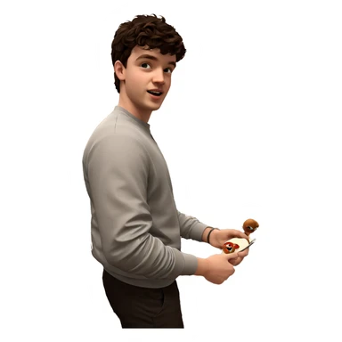 casual moment in the kitchen sticker