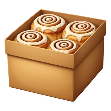 cinnabons in box  sticker