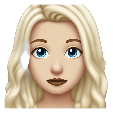 realistic white blonde girl blue eyes full lips hugging harry styles sticker