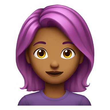 Coloured girl giving a side eye sticker