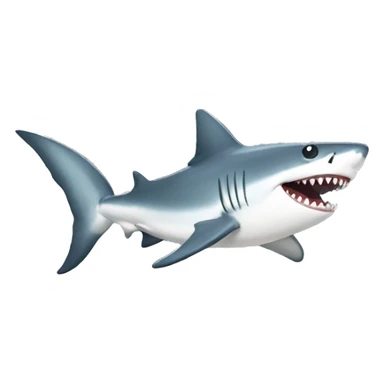 laughing shark sticker