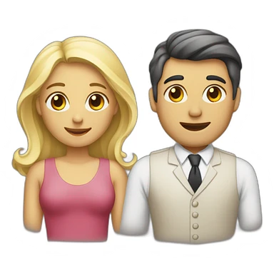 Homme et femme sticker