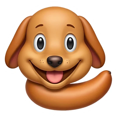Weiner emoji silly  sticker