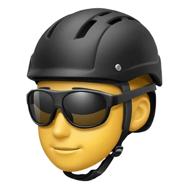 cycling sunglasses with a helmet sticker