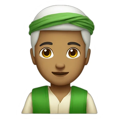 a boy in Saudi outfit style sticker