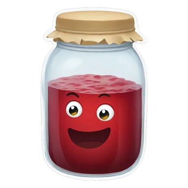 Jam jar sticker