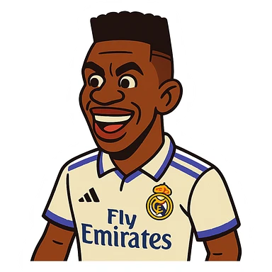 cartoon Vinicius Jr. sticker
