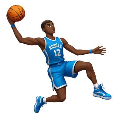 Basketball dunk  sticker