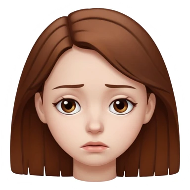 girl with dark undereyes  sticker