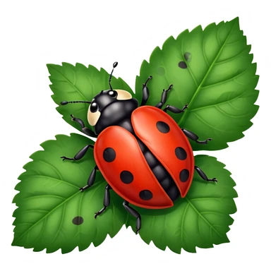 Cute ladybug sticker