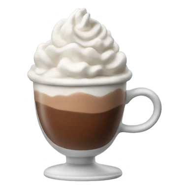 Hot chocolate with whipped cream sticker