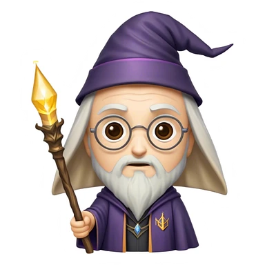 Cinematic Realistic Harry Potter Pop Culture Emoji, featuring a mystical, enchanted portrayal inspired by the iconic wizard rendered with lifelike magical details and dynamic lighting. sticker
