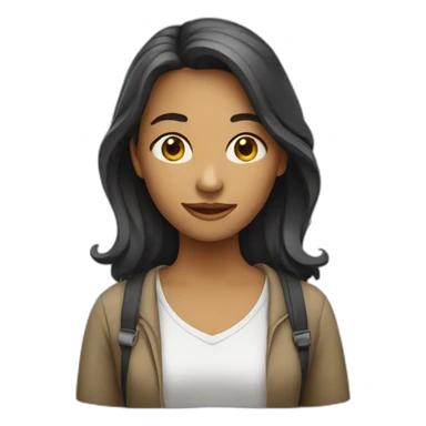 student woman sticker