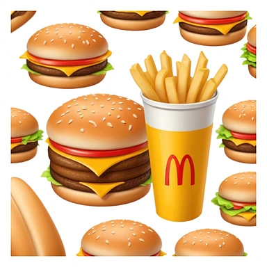 un menu Mac Donald  sticker