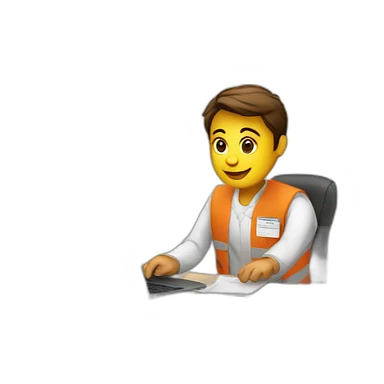 volunteer helping in office sticker