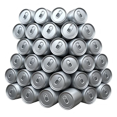 stack of many beer cans sticker