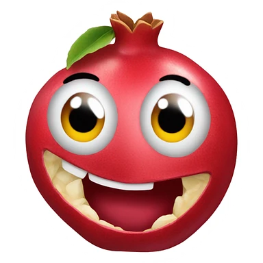 1 pomegranate symbolized as love emoji sticker