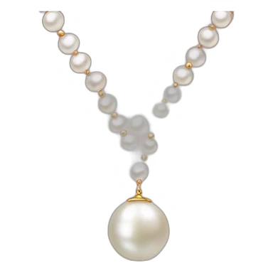 Pearl necklace sticker