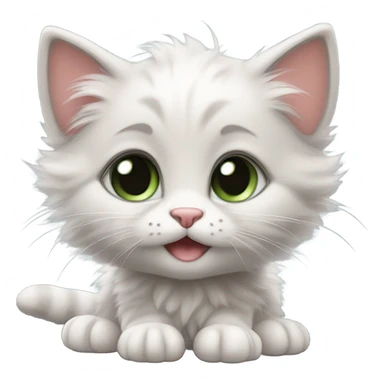 a kitten in love sticker