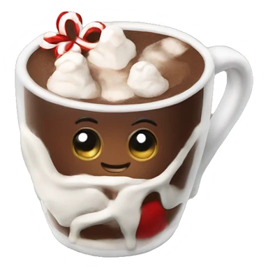 christmas hot chocolate  sticker